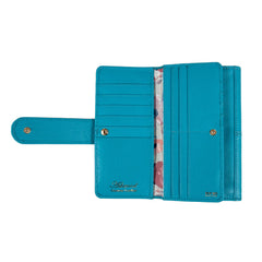 Женский кошелек клатч Ashwood J53 BLUE ATOLL (Синий)