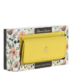 Жіночий гаманець клатч ASHWOOD J54 AURORA (Жовтий)
