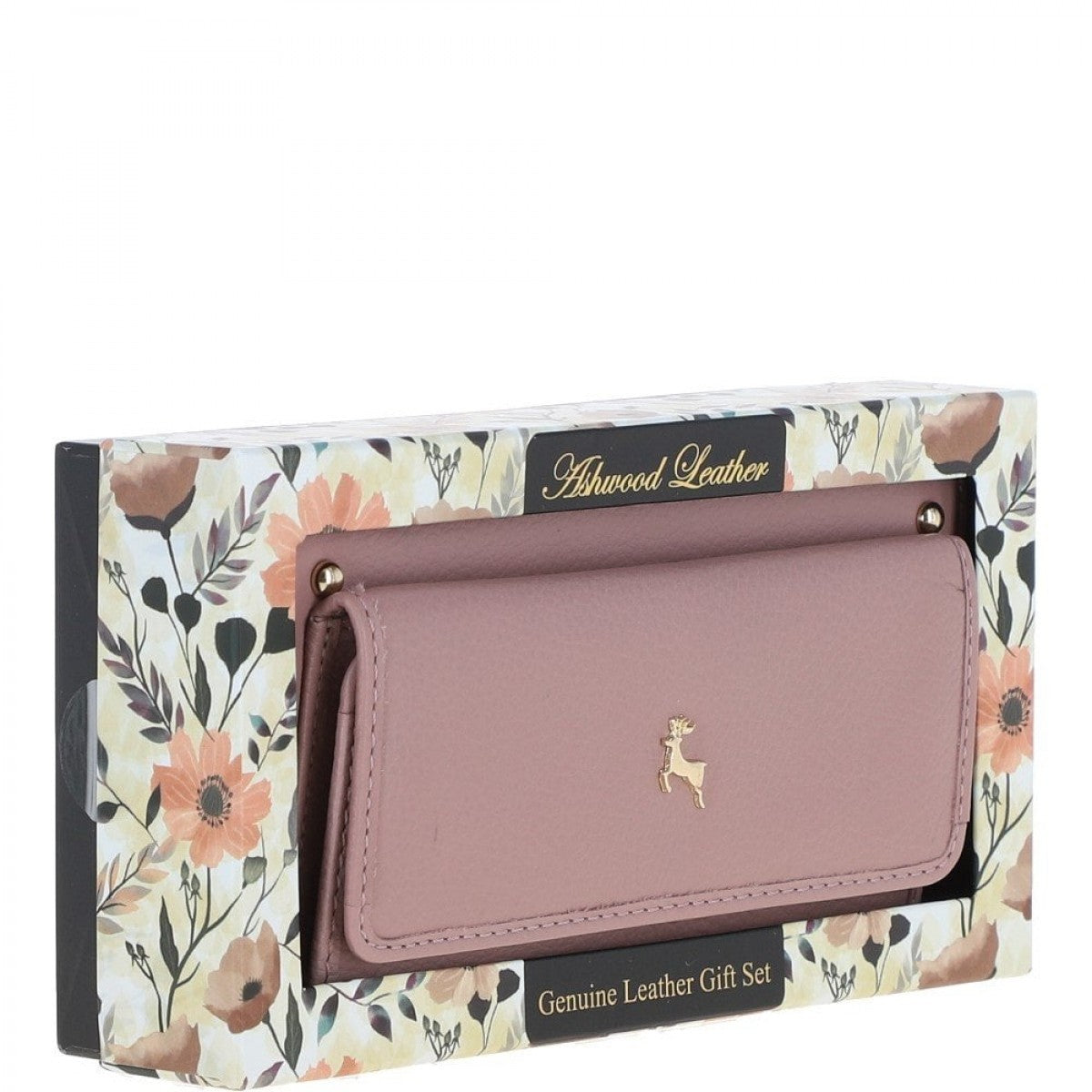 Жіночий гаманець клатч ASHWOOD J54 WOOD ROSE (Троянда)