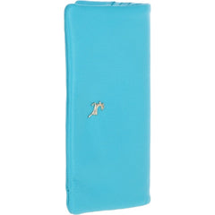 Женский кошелек на кнопке ASHWOOD J56 BLUE ATOLL (Синий)