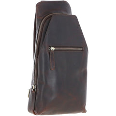 Мужская сумка-слинг Ashwood K43 Brown (Коричневая)