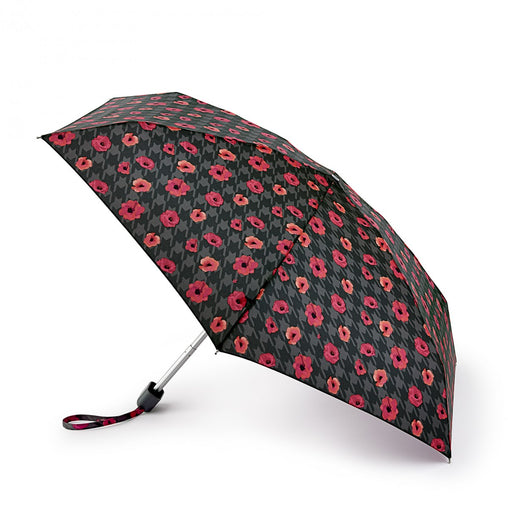 Мини зонт Fulton L501Houndstooth Poppy (Маки)