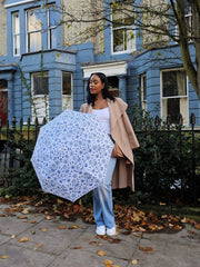 Зонт женский Fulton L907  L907 Morris & Co Minilite-2 UV Daisy Blue Ivory