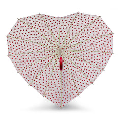 Парасолька-тростина жіноча Fulton L909 Mini Hearts (Змінює колір)