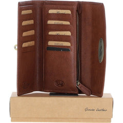 Жіночий гаманець ASHWOOD M05 COGNAC (коричневий)