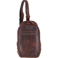 Мужская сумка-слинг Ashwood PERRY Vintage Tan (коричневая)