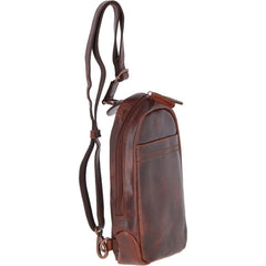 Мужская сумка-слинг Ashwood PERRY Vintage Tan (коричневая)