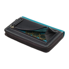 Синій жіночий гаманець Visconti RB98 Aruba (Blue Multi)
