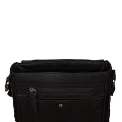 Чоловічі сумки на плече Ashwood 8341 Black (чорний)