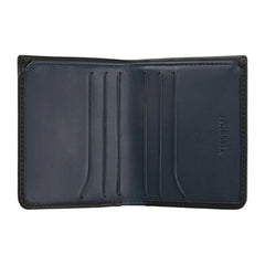 Компактный черно-синий мужской кошелек Visconti VSL41 Clipper (Black/Steel Blue)