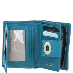 Женский небольшой кошелек Ashwood Y60 TURQ (синий)