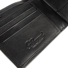 Темно-коричневий чоловічий гаманець із гладкої шкіри ASHWOOD 1222 VT BRN