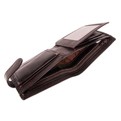 Темно-коричневий чоловічий гаманець із гладкої шкіри ASHWOOD 1258 VT BRN