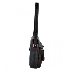 Темно-коричневая мужская сумка на плечо Ashwood 1661 Brown