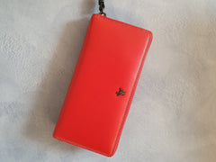 Женский красный кошелек-клатч на молнии Visconti SP33 Iris (Red)