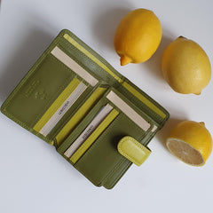 Лаймовий жіночий гаманець Visconti RB51 Fiji (Lime/Multi)