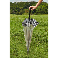 Зонт-трость женский Fulton Birdcage-2 L042 Houndstooth Borde (Гусиная лапка)