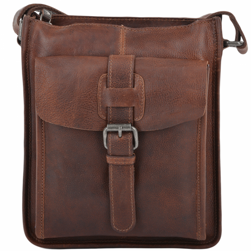 Світло-коричнева сумка чоловіча на плече Ashwood 4551 VT TAN