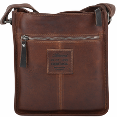Светло-коричневая мужская сумка на плечо  Ashwood 4551 VT TAN