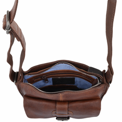 Світло-коричнева сумка чоловіча на плече Ashwood 4551 VT TAN