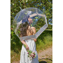 Парасолька-тростина жіноча Fulton Birdcage-2 L042 Wedding Floral Border (Квіткова облямівка)
