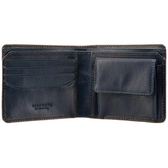 Темно-синий винтажный мужской кошелек Visconti AT60 Arthur Tap'n'Go (Burnish Blue)