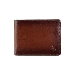 Коричневий вінтажний чоловічий гаманець Visconti AT63 Roland (Burnish Tan)