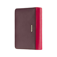 Жіночий червоно-рожевий гаманець на кнопці Visconti BRC97 Rosa (Berry)