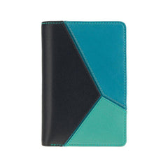 Жіночий синьо-бірюзовий гаманець на кнопці Visconti BRC97 Rosa (Blue)