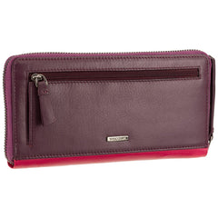 Жіночий червоно-рожевий гаманець клатч Visconti BRC98 Julia (Berry)