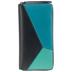 Женский синий кошелек клатч на молнии Visconti BRC98 Julia (Blue)