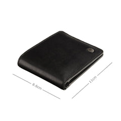 Черный мужской кошелек из гладкой кожи Visconti ENZ78 Girard (Black)