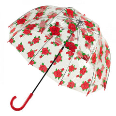 Зонт-трость женский Fulton L042 Birdcage-2 Tattoo Rose (Тату из роз)