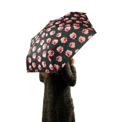 Зонт женский Fulton Open&Close Superslim-2 L711 Rosie Pin Spot (Розовые розы)