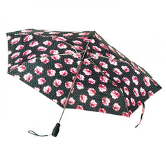 Зонт женский Fulton Open&Close Superslim-2 L711 Rosie Pin Spot (Розовые розы)