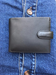 Чоловічий гаманець Visconti PM100 Vincent (black/cobalt)