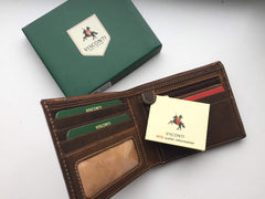 Коричневий чоловічий гаманець Visconti 707 - Shield (oil tan)