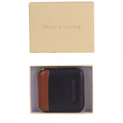 Черно-коричневый женский кошелек Smith & Canova Althorp 26803 (Black/Tan) -  Smith & Canova