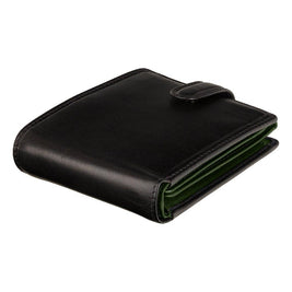 Чорно-зелений чоловічий гаманець на застібці Visconti TR35 Atlantis (Black/Green)