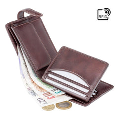 Коричневий чоловічий гаманець Visconti TSC48 Filipo (Brown)