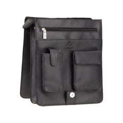 Черная мужская сумка на плечо Visconti 18410 Jasper (Black) -  Visconti