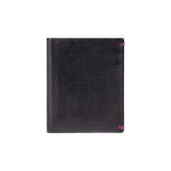 Компактный мужской кошелек без монетницы Visconti AP60 Thun (Black/Burgundy) - черный\бургунди -  Visconti