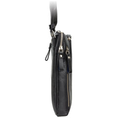 Черная мужская сумка на плечо Visconti ML20 Roy (Black) - гладкая кожа -  Visconti