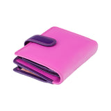Рожевий компактний жіночий гаманець Visconti RB40 Bali (Berry/Multi)
