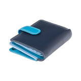 Синій компактний жіночий гаманець Visconti RB40 Bali (Blue/Multi)