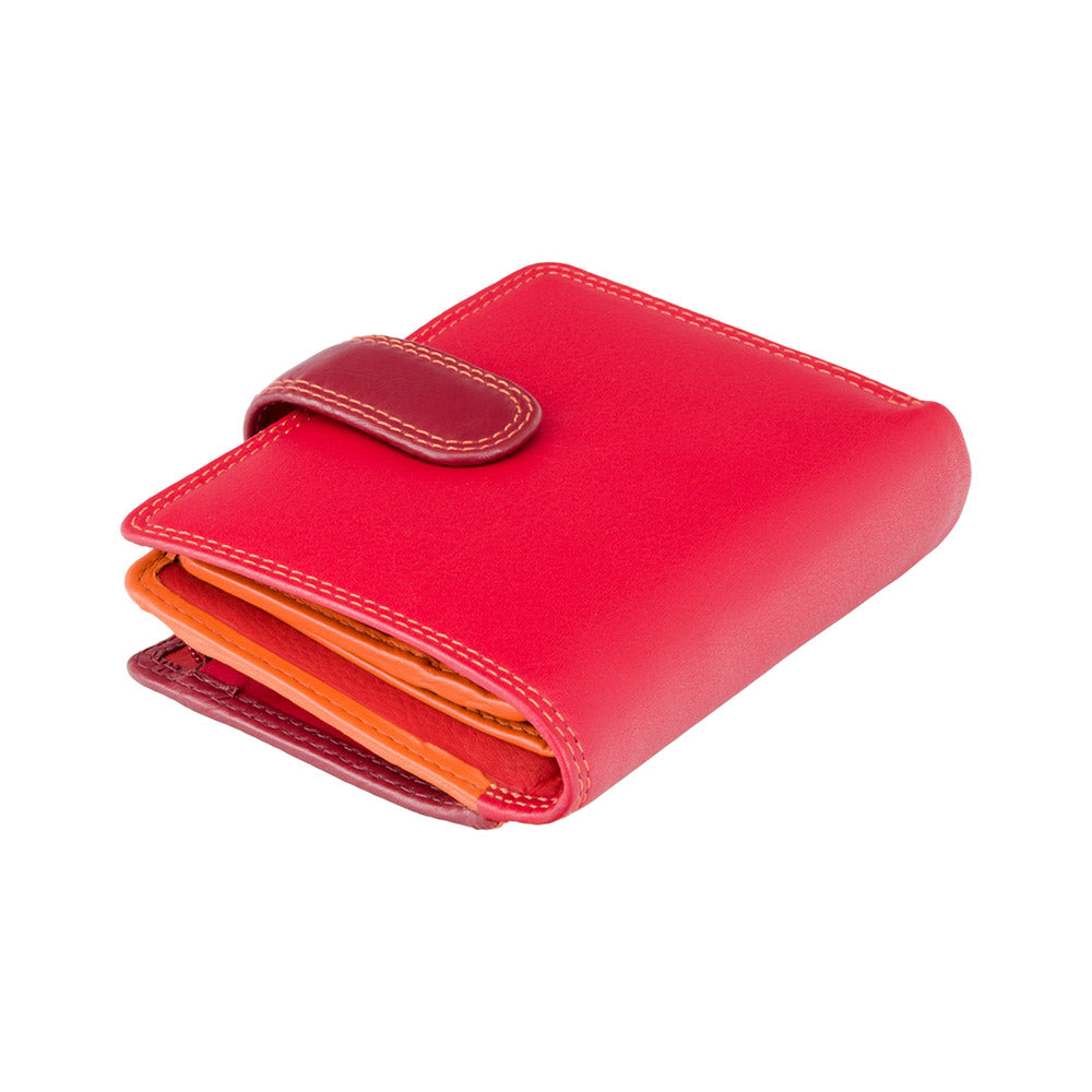 Красный компактный женский кошелек Visconti RB40 Bali (Red/Multi) -  Visconti
