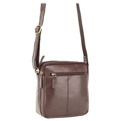 Небольшая коричневая наплечная сумка Visconti S8 (Brown) -  Visconti