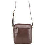 Небольшая коричневая наплечная сумка Visconti S8 (Brown)