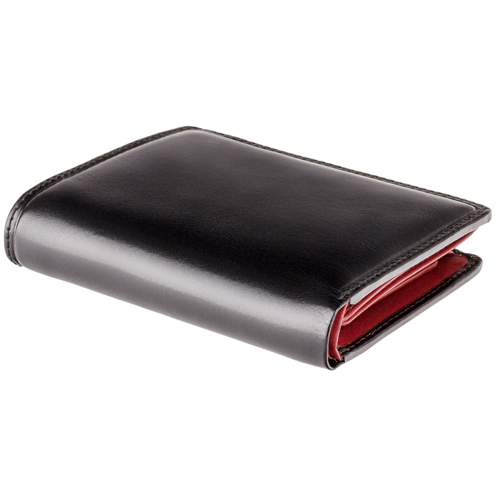 Черно-красный мужской кошелек без застежки Visconti TR34 Waldorf (Black/Red) -  Visconti