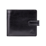 Чорний чоловічий гаманець на кнопці Visconti TSC42 Arezzo (Black)